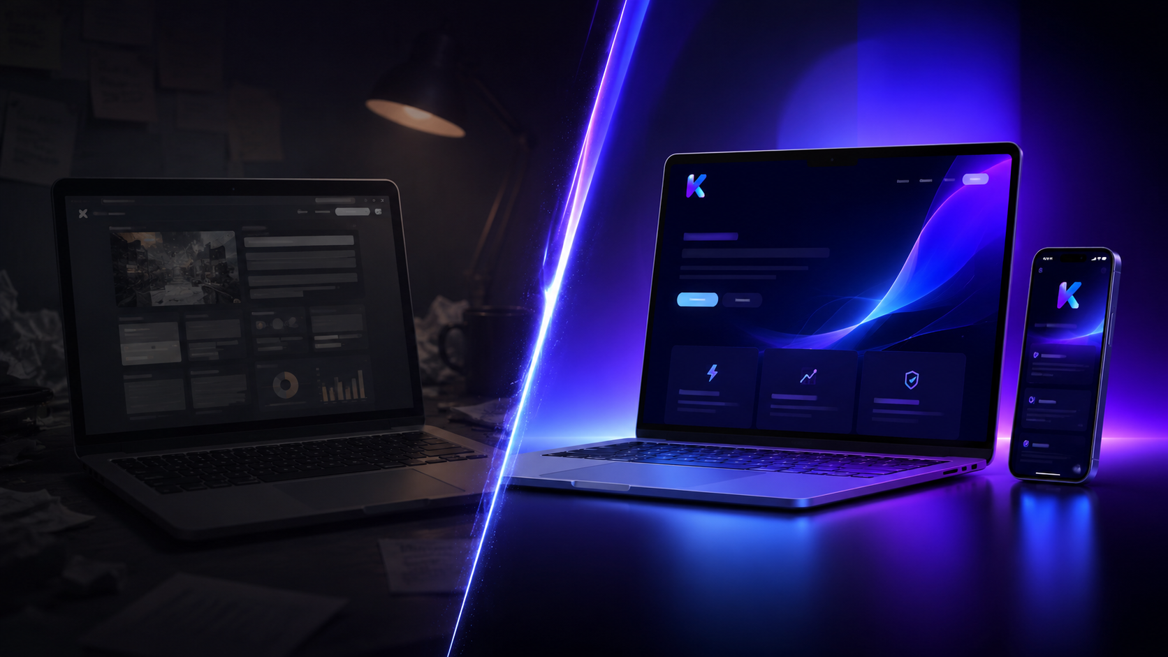 Website transformation from outdated to premium
