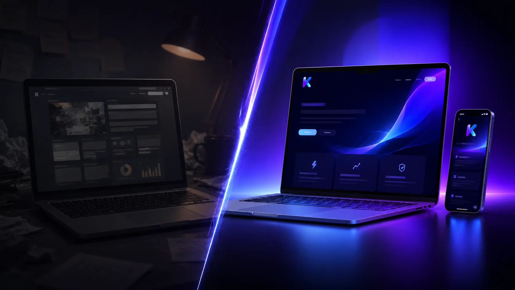 Website transformation from outdated to premium