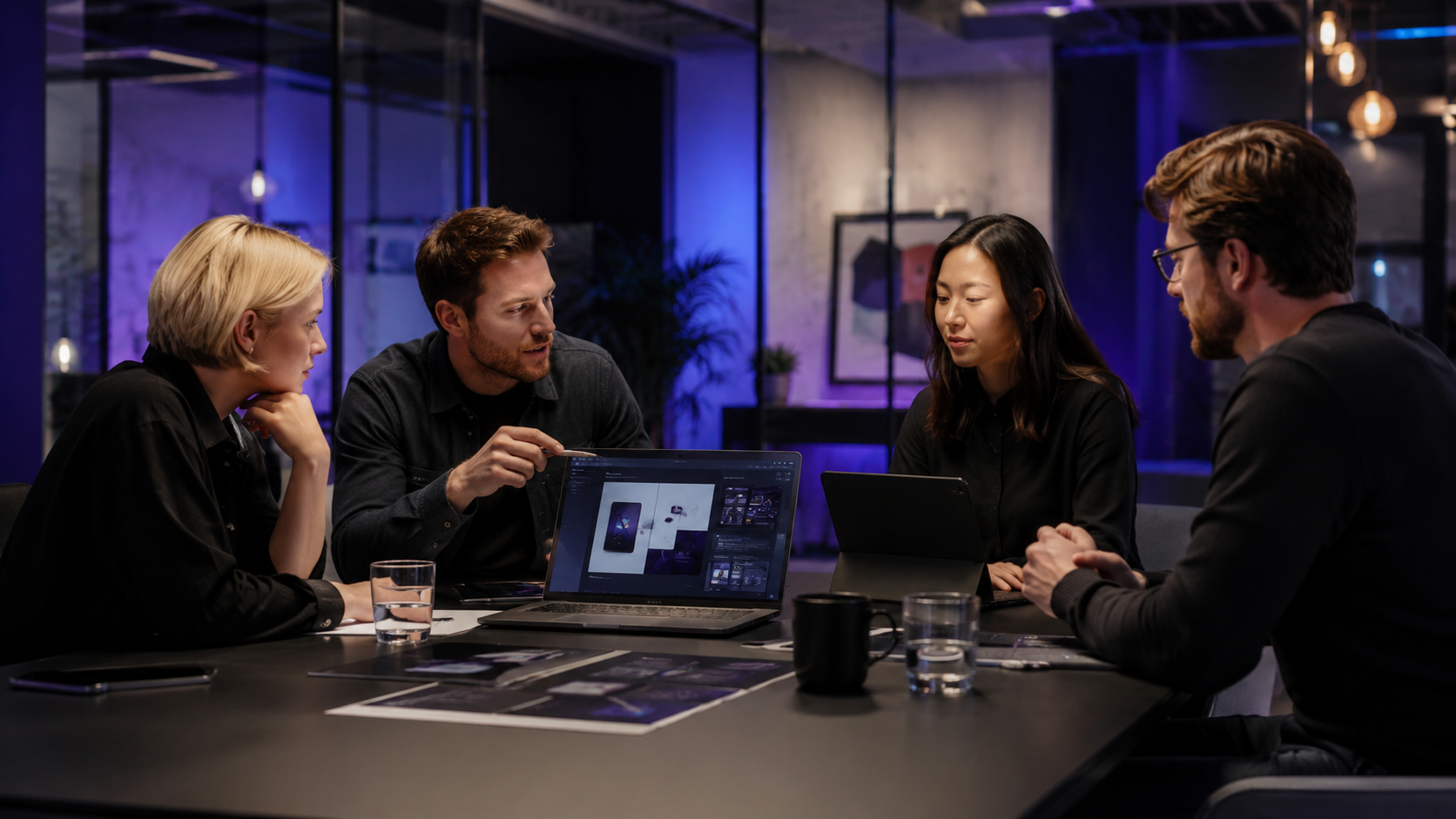 Small team planning a digital strategy
