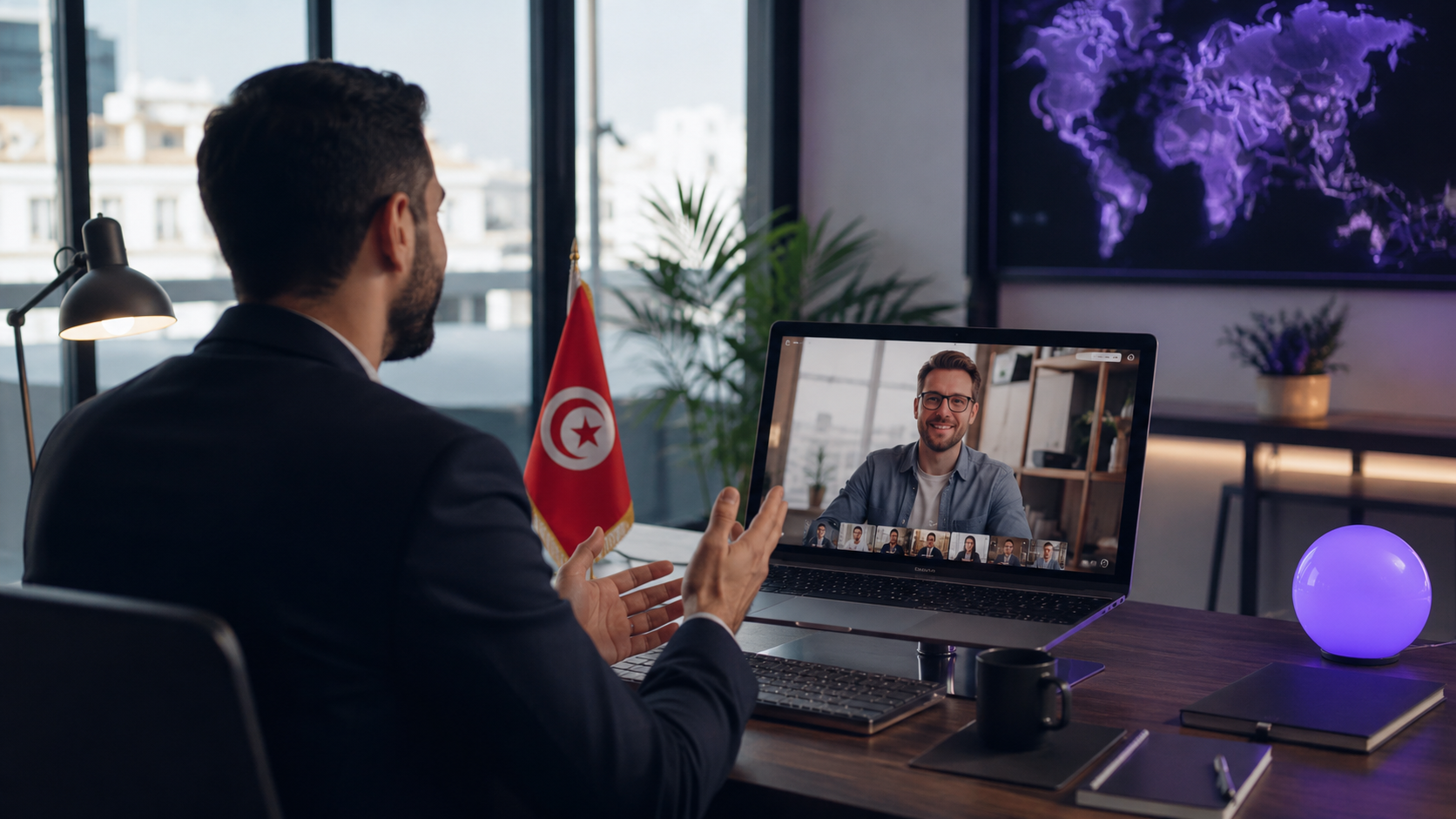 International client video call